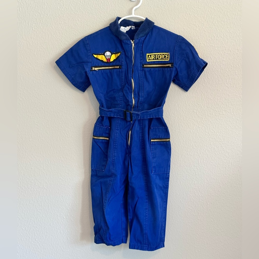 Toddler Air Force jumpsuit by Pierre Bonee. Size 3T.